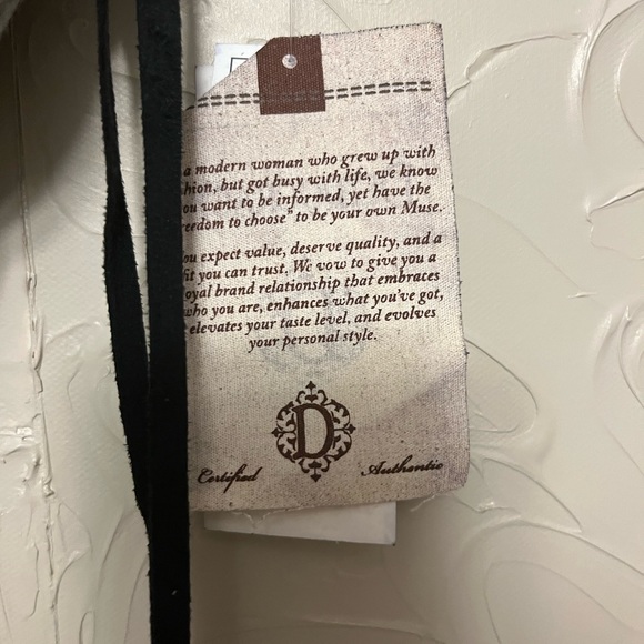 NWT Democracy Gray Tank with black suede looking fringe Size S - Picture 3 of 10